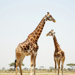 giraffes in the wild