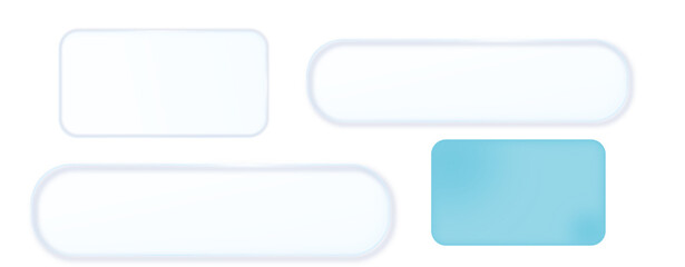 set of blank square buttons