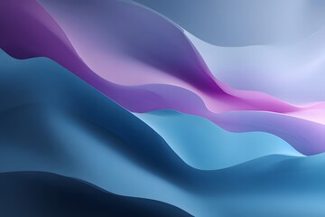 Obraz premium Abstract flowing gradient waves in blue and purple smooth 3d texture