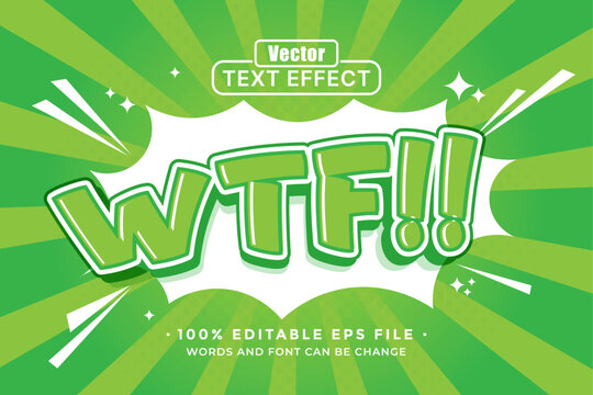 WTF editable text effect