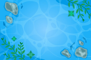 Green Vegetation On River