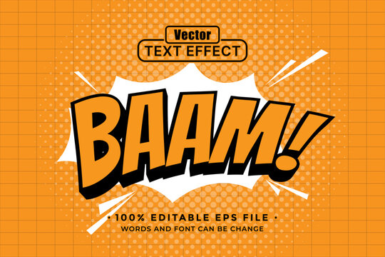Baam editable text effect