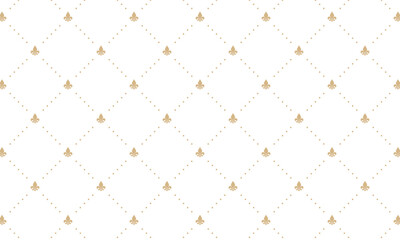 点線で繋がれたフルールドリスのエンブレムの菱形のネット