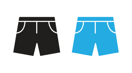 casual shorts icon, vector illustration