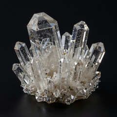 crystal on black background