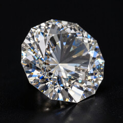 diamond on black background
