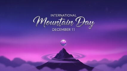 Enchanted Mountain Silhouette International Mountain Day December 11