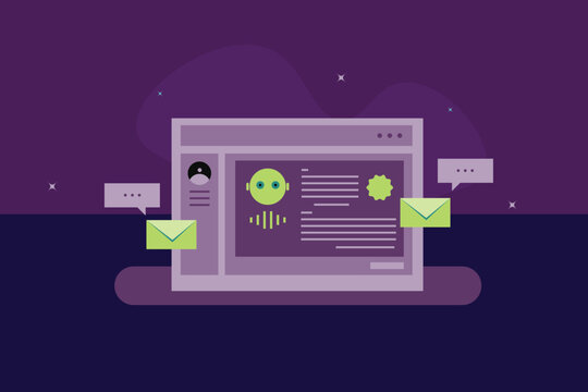 AI email assistance analyzes content to summarize email, generates reply and new messages as draft, and sends email once approved.