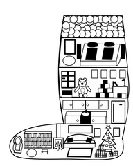 Santa&acute;s Boot House Christmas House