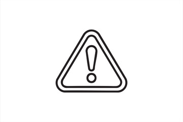 Safety warning icon for hazard signage, digital notices, and high-visibility design