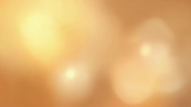 Pulsing amber bokeh cluster reacting to subtle shifts across backdrop, center-right disks softening