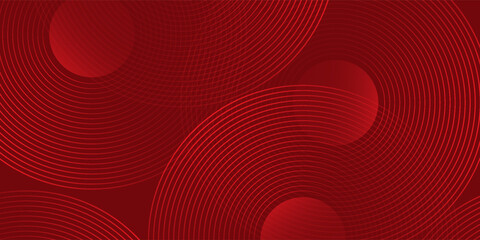 Red abstract circle background with dynamic shapes composition modern light good nice illustrations dynamic