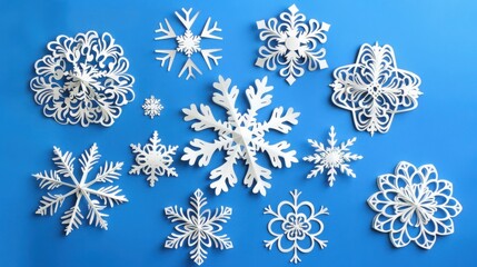 Christmas snowflake paper-cut material