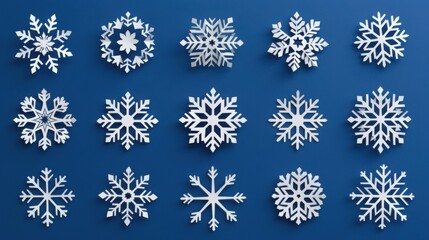 Christmas snowflake paper-cut material