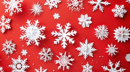 Christmas snowflake paper-cut material