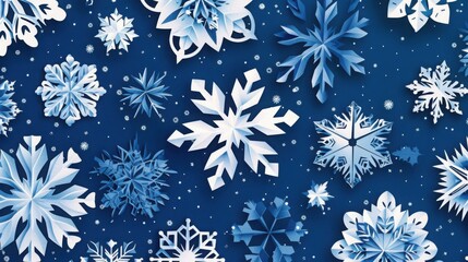 Christmas snowflake paper-cut material