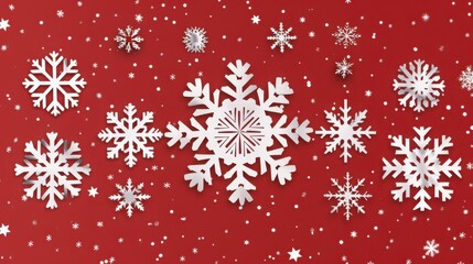 Christmas snowflake paper-cut material