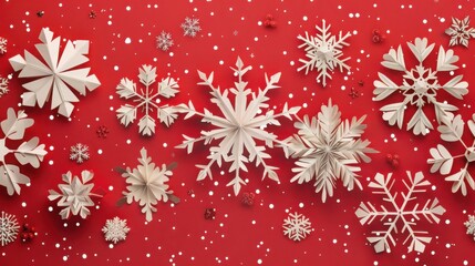 Christmas snowflake paper-cut material