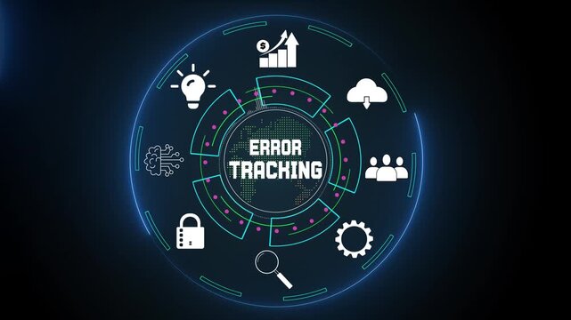 Automated error tracking and bug fixing process for quality assurance and seamless software development animation