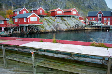 Fish Gutting Station in the Town of &Aring; - Lofoten - Norway