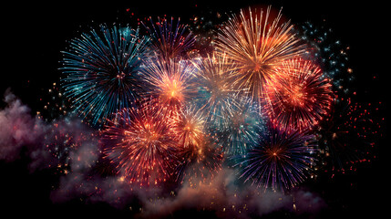 Fototapeta premium fireworks in the sky