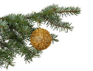 Świąteczna bombka na choince.