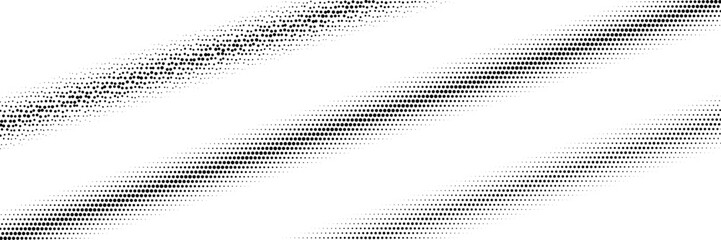 Halftone lines Set. Vector Stripe Collection. Halftone Circle Dots Gradient.