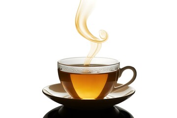 Savor the moment with a steaming cup of tea, perfect for relaxation, wellness, and adding a touch of elegance to your designs or promotions today