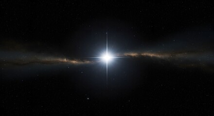 The sharp, brilliant point of the star Sirius.