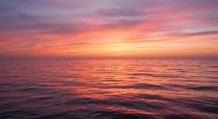 Fototapeta premium The soft, pink and orange hues of a nautical twilight.
