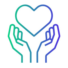 volunteer Line Gradient Icon