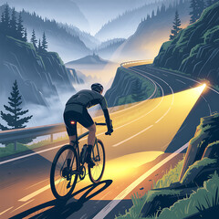 Mountain Road Cycling Adventure