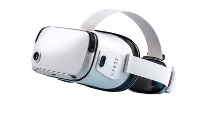VR Headset: A sleek, modern virtual reality headset, poised on the cutting edge of technological innovation. A symbol of immersive experiences and the future of digital entertainment.