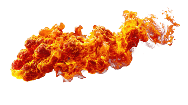Fiery Blaze: A dynamic display of raw, untamed energy as flames dance and flicker, symbolizing intensity and transformation.