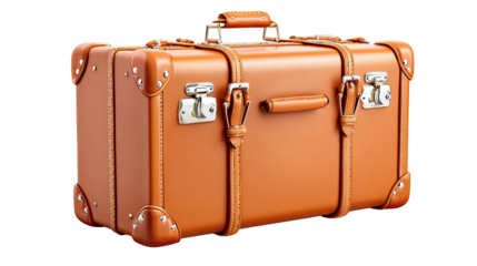Classic Luggage: A vintage suitcase in a warm, inviting tone. The classic design evokes a sense of travel and nostalgia.