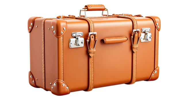 Classic Luggage: A vintage suitcase in a warm, inviting tone. The classic design evokes a sense of travel and nostalgia.