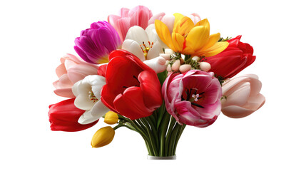 Blooming Bouquet of Colors: A vibrant and elegant bouquet showcases a rich tapestry of colors, capturing the eye with its intricate arrangement of varied, fresh flowers.