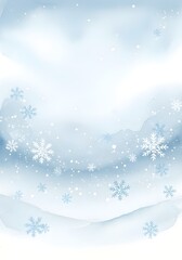 Winter background with snowflakes