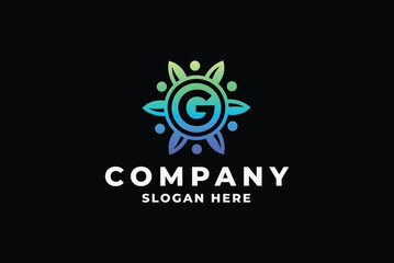 Vibrant Bloom of Eco-Friendly Growth Logo
