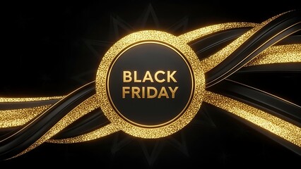 Announce your Black Friday deals with this elegant golden design, perfect for luxury brands and sophisticated campaigns to attract discerning shoppers