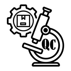 quality control Line Icon