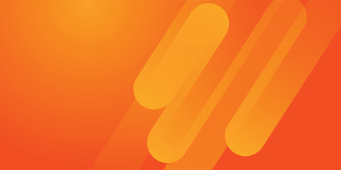 Abstract orange background with diagonal lines. Dynamic shapes composition.