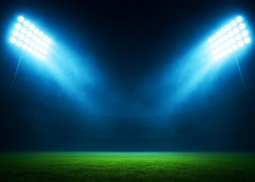 Stadium Sports Light Images, - Powered by Adobe
