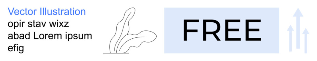 Web design, marketing, free resources, digital advertising, branding, creative content. Abstract shapes, free text and blue arrows. Web design and marketing concept