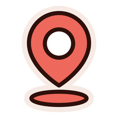 location pin icon sticker