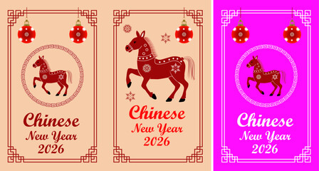 PrintFestive Chinese New Year Celebration Cards Set