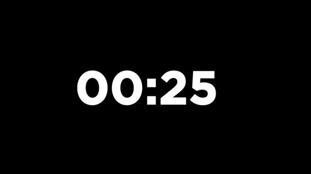 10 second timer countdown animation, countdown timer animation from 10s to 0s countdown timer animation on transparent on white background.