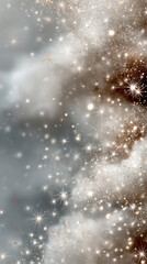 bokeh background for color of the year 2026 moodboard - cloud dancer white - vertical frame 