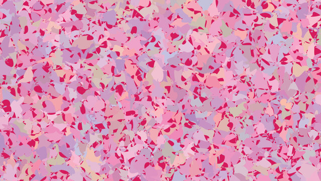 Abstract pink floral pattern design in different shades for textile or web background with vibrant colors and eye catching layout