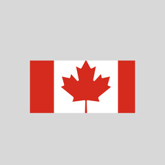 Canada flag_Rectangle shape in icon